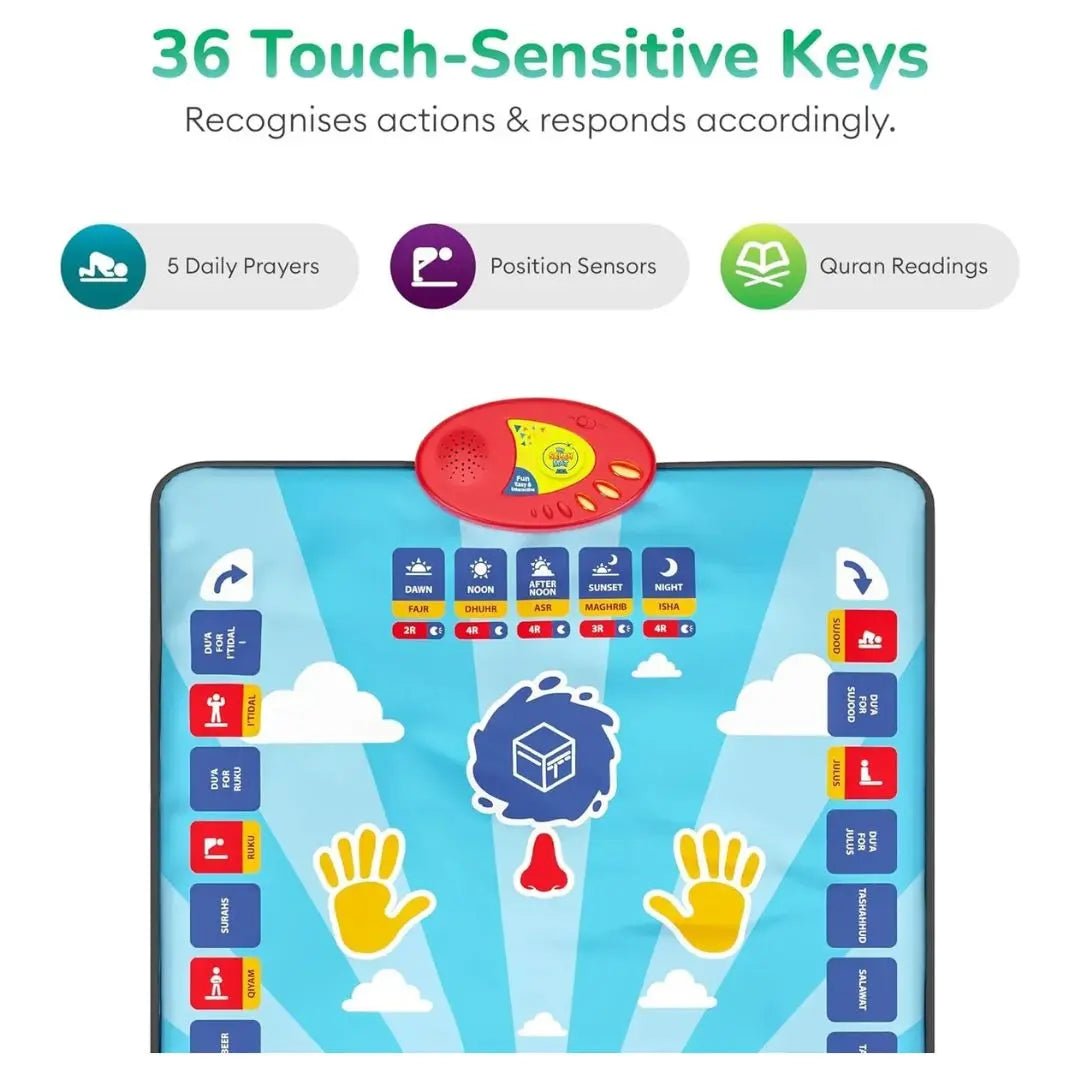 Islamic Prayer Mat for Kids – Teach Salah the Fun & Easy Way - Toynest Store