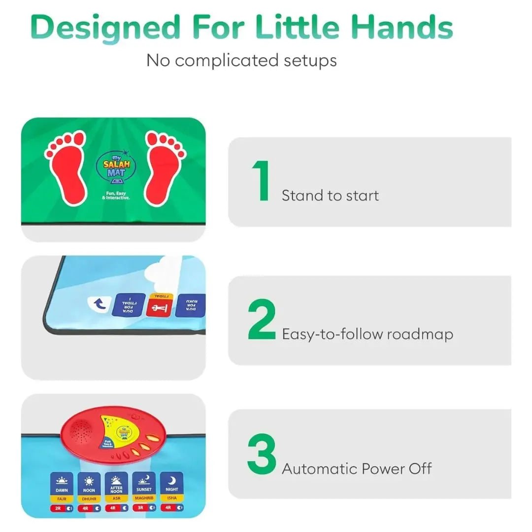 Islamic Prayer Mat for Kids – Teach Salah the Fun & Easy Way - Toynest Store