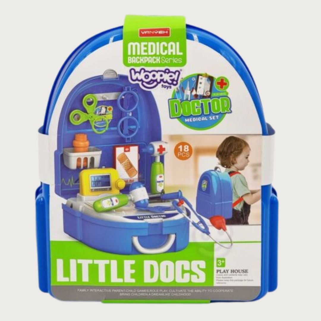 2-in-1 Doctor Kit Toy for Kids – Role Play & Learning Set