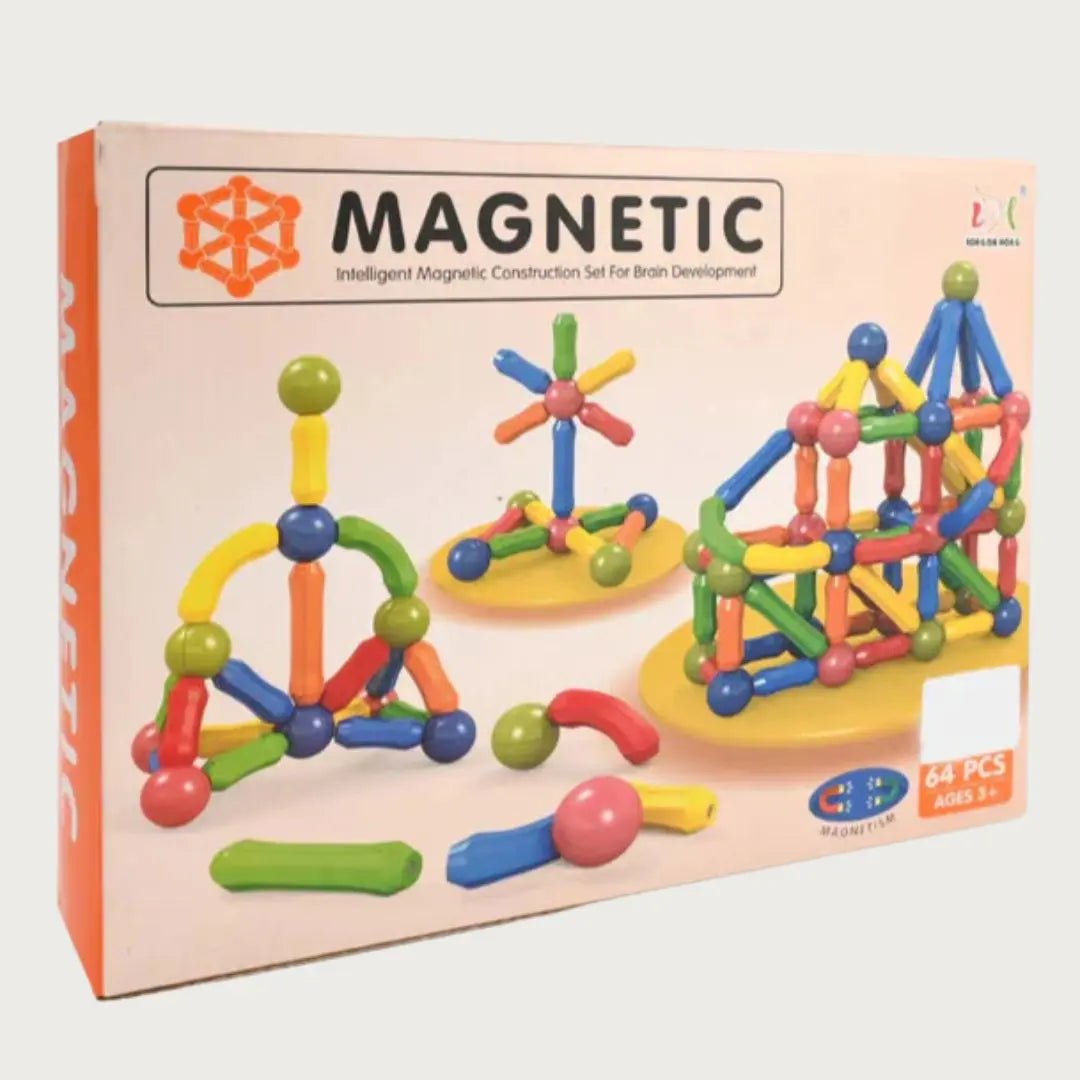 25 - Pcs Magnetic Building Set – Rods & Balls Toy for Kids - Toynest Store