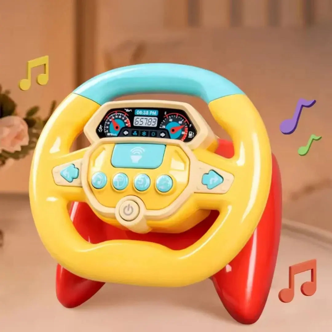 Kids Driving Simulator Toy – Realistic Car Steering Wheel with Lights & Sounds My Store