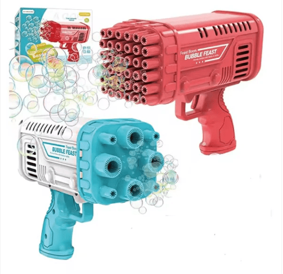 36 - Hole Bubble Gun Bazooka for Kids – Colorful Automatic Bubble Blaster Toy - Toynest Store