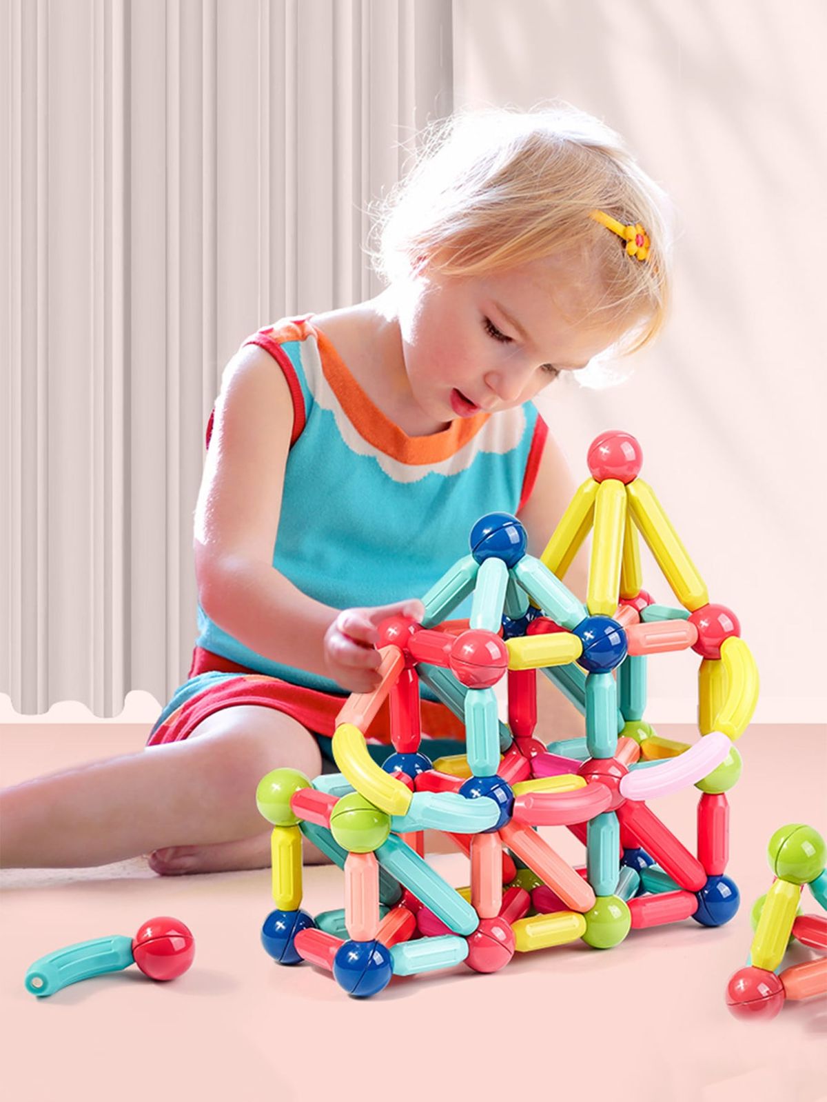 25-Pcs Magnetic Building Set – Rods & Balls Toy for Kids My Store