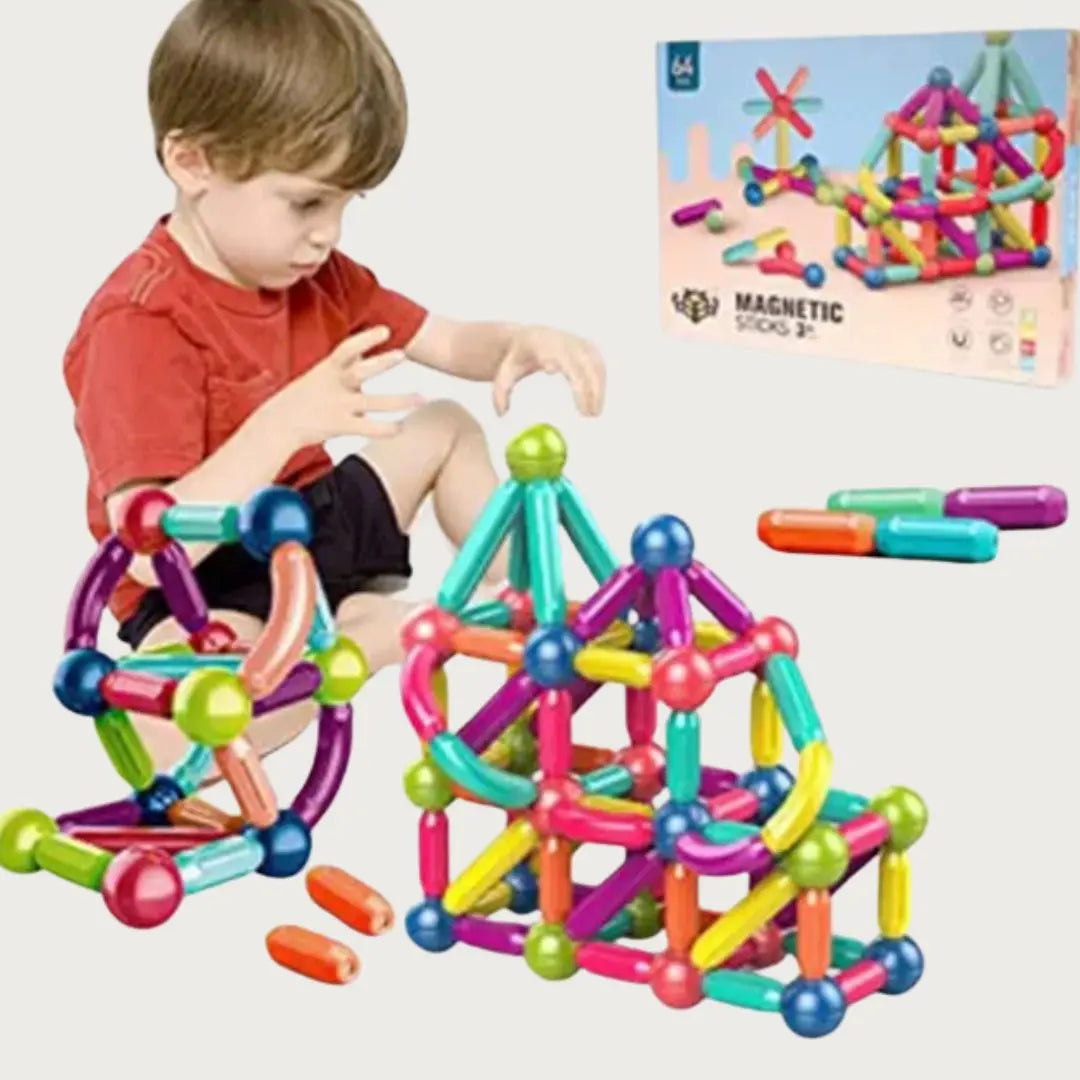 42-Pcs Magnetic Building Set – Rods & Balls Toy for Kids My Store