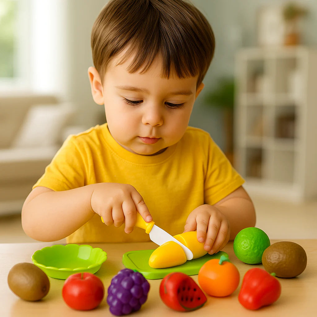 Fast Food Kitchen Play Set – Veggie Cutting Toy for Kids My Store