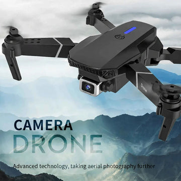 E88 Pro Foldable RC Drone with Dual HD Camera & LED Lights