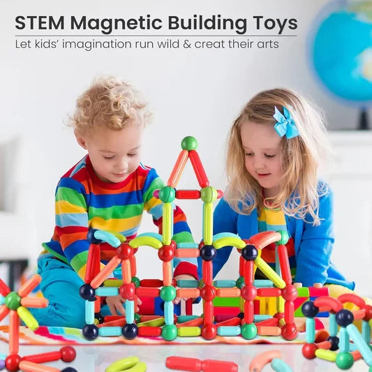 42-Pcs Magnetic Building Set – Rods & Balls Toy for Kids