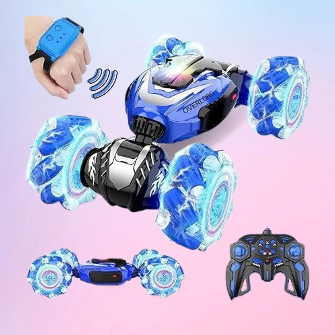 Gesture Sensor Stunt Car for Kids – 4WD RC Drift Car with Lights & Hand Control