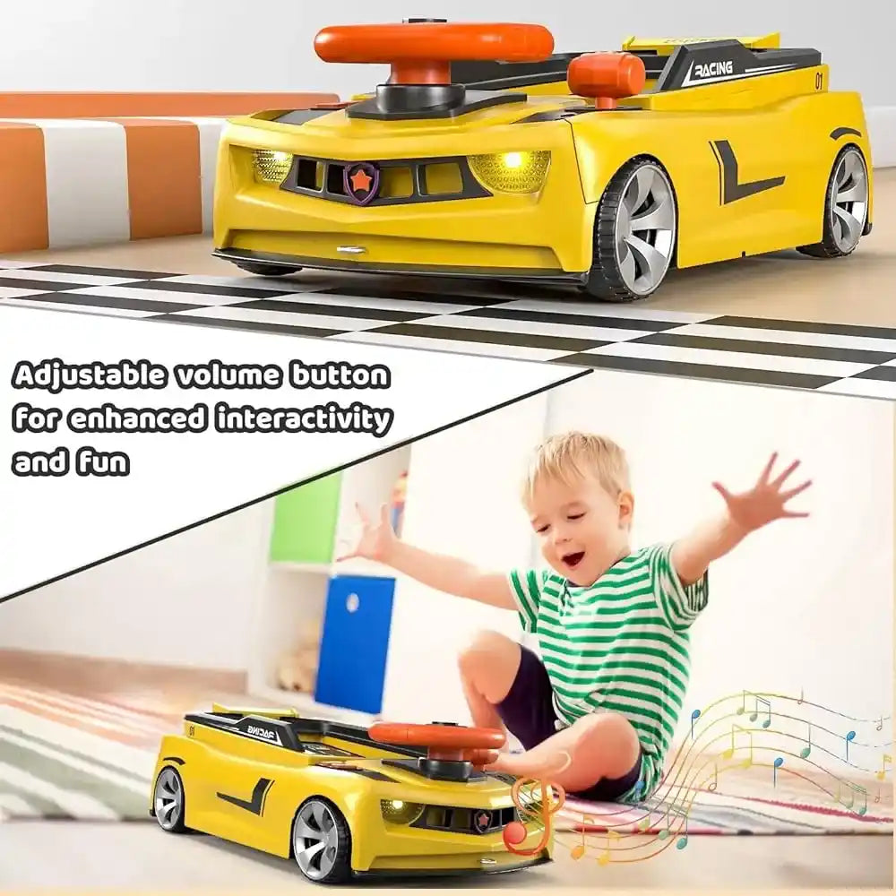 Racing Car Simulator Toy – Lights, Music & Real Driving Fun for Kids
