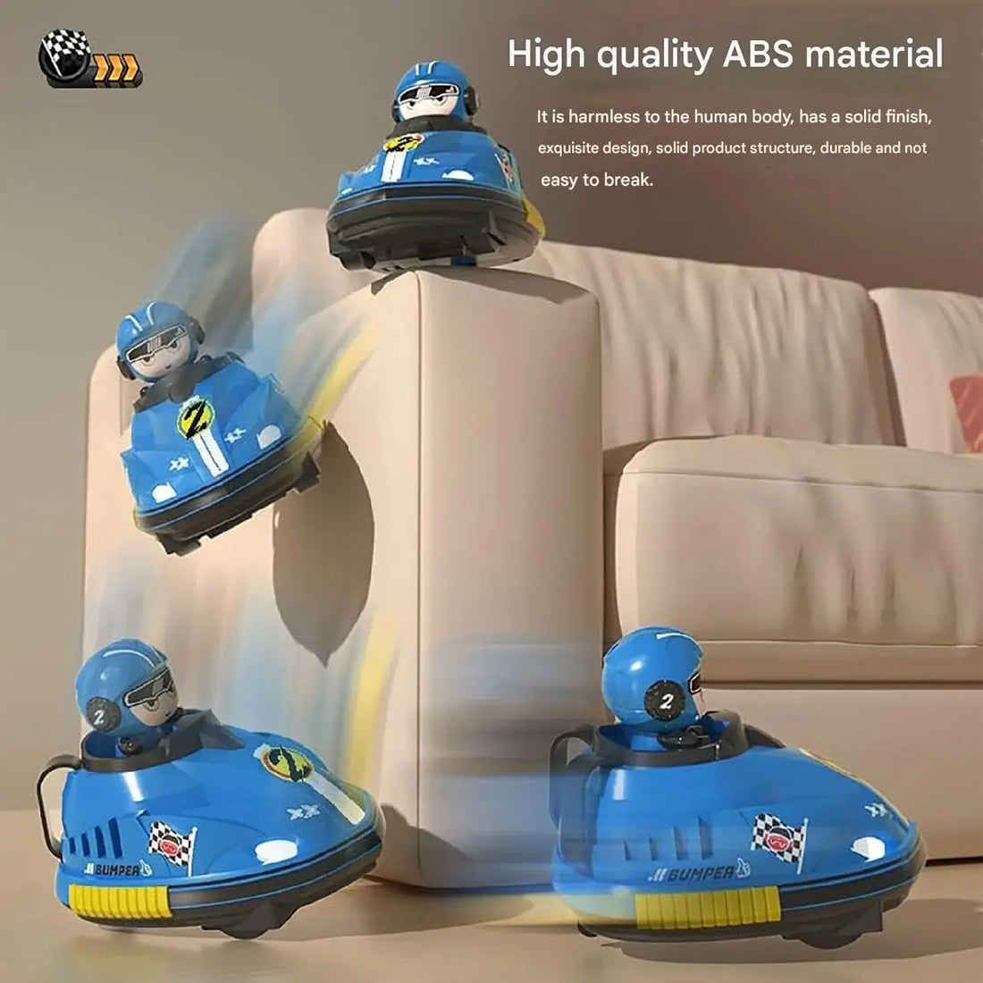 2-Player RC Battle Bumper Cars for Kids