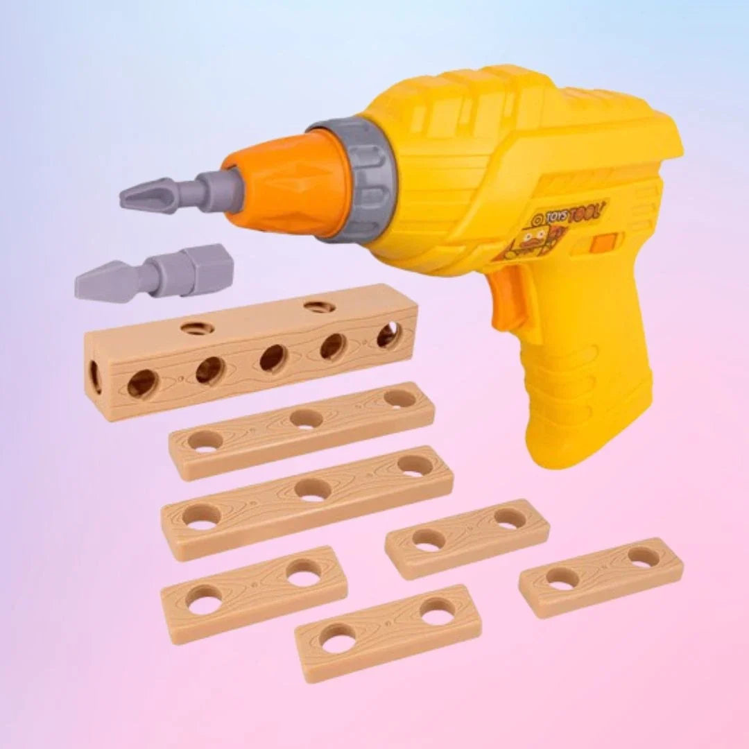 Toy Router Kids Tool Set with Electric Drill – Creative Pretend Play Construction