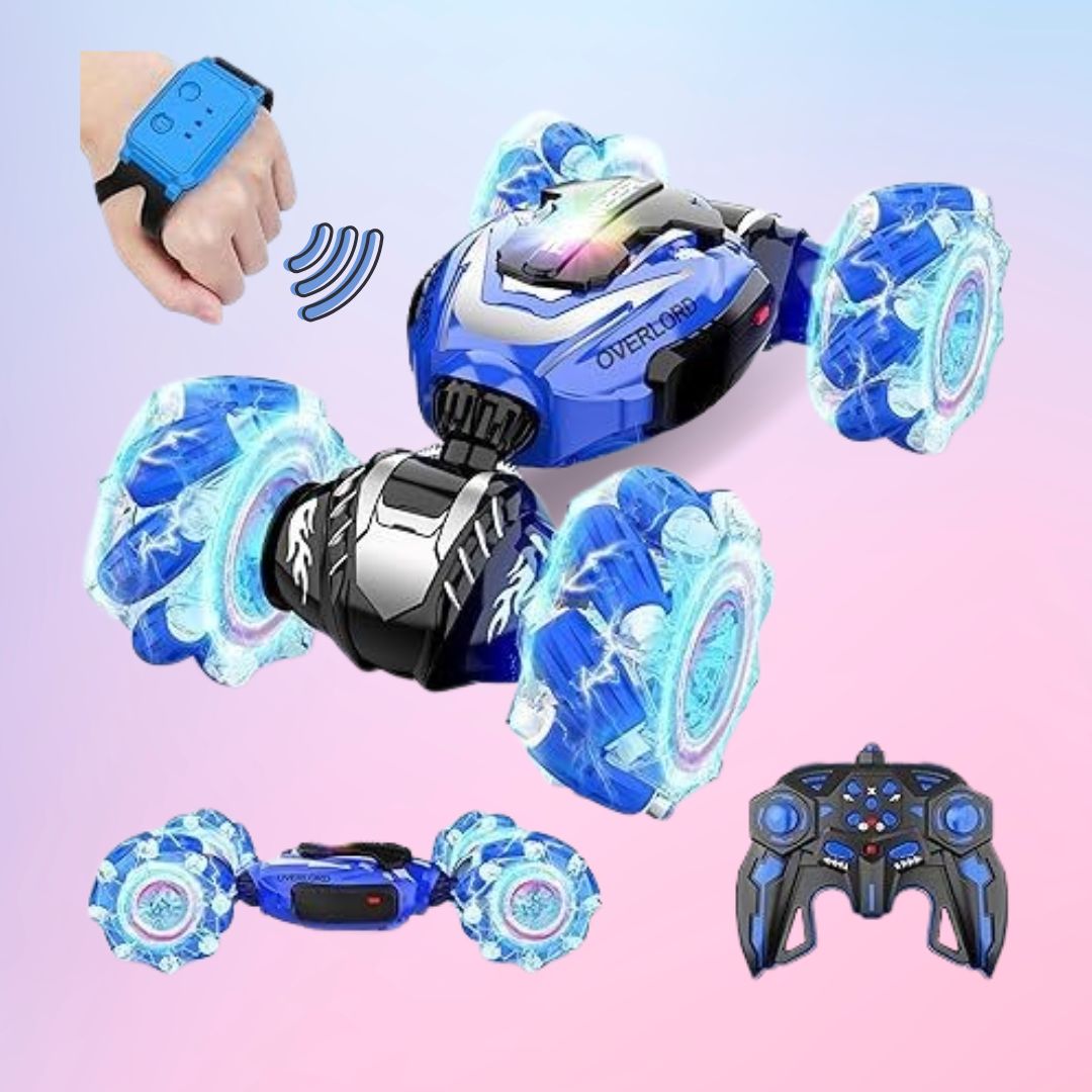 Gesture Sensor Stunt Car for Kids – 4WD RC Drift Car with Lights & Hand Control My Store
