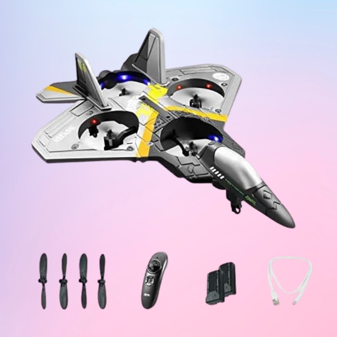 RC Fighter Jet for Kids – Remote Control Aircraft with 360° Flips & Lights My Store