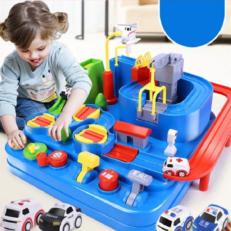 Car Adventure Race & Rescue Track – Magnetic Cars Playset for Kids - Toynest Store