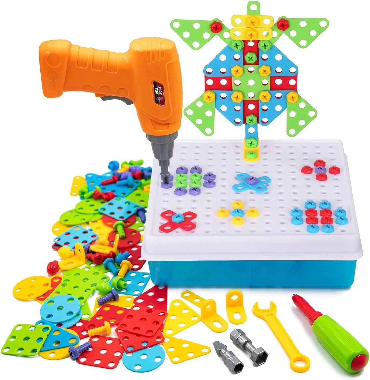 Creative Puzzle Box for Kids – STEM Educational DIY Drill & Screw Building Toy - Toynest Store