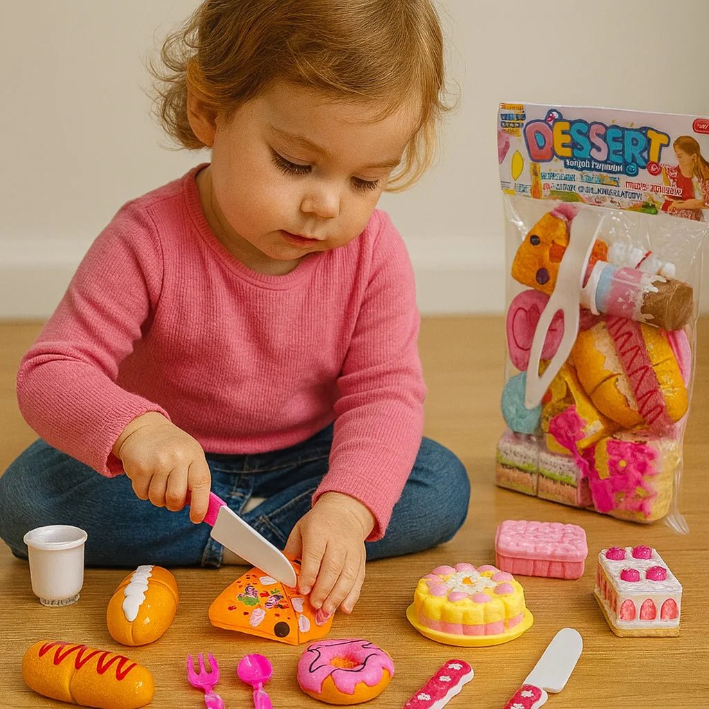 Fast Food Kitchen Play Set – Veggie Cutting Toy for Kids - Toynest Store