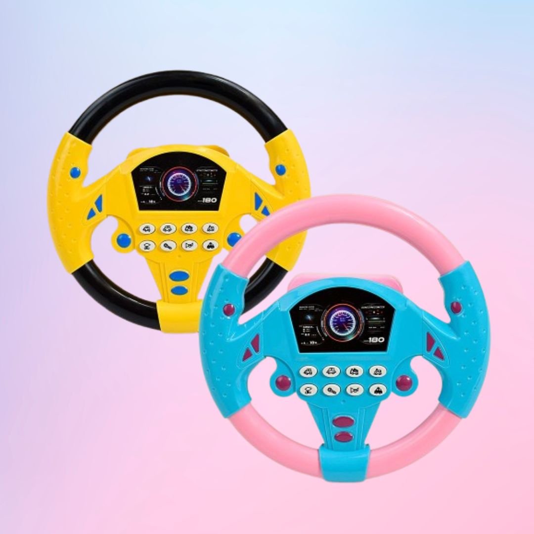 Kids Driving Simulator Toy – Realistic Car Steering Wheel with Lights & Sounds - Toynest Store