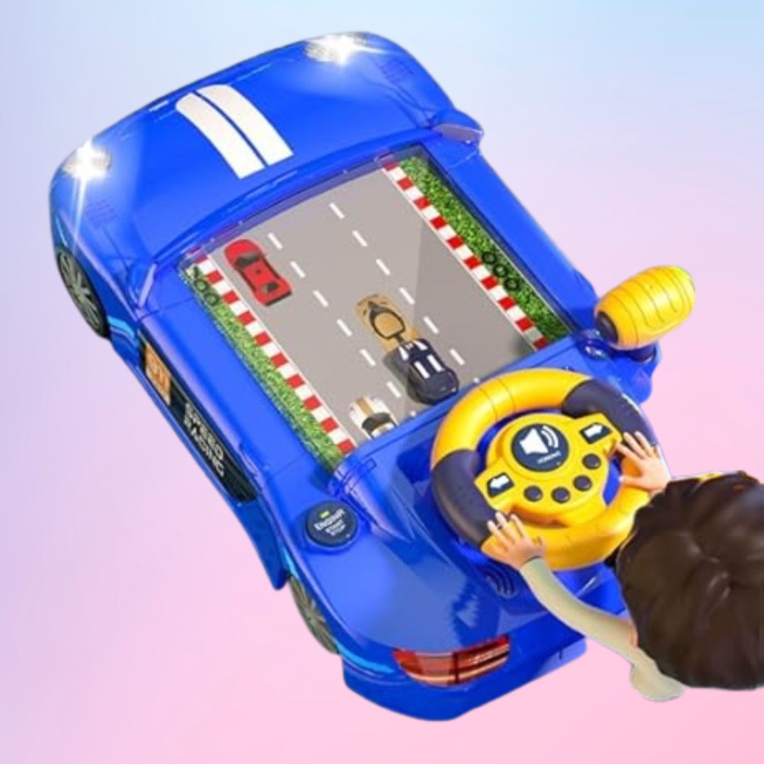 Racing Car Simulator Toy – Lights, Music & Real Driving Fun for Kids - Toynest Store