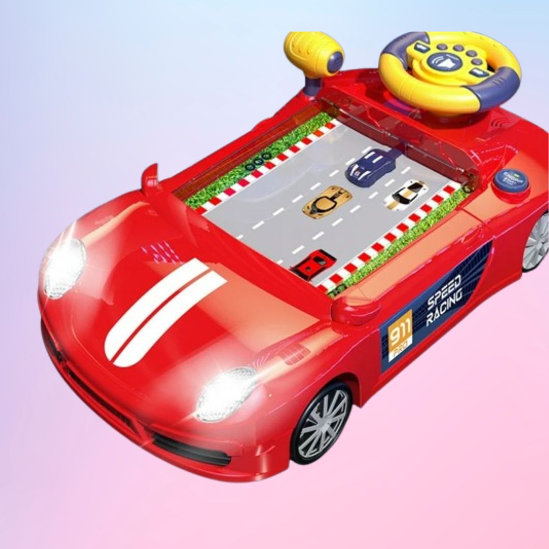 Racing Car Simulator Toy – Lights, Music & Real Driving Fun for Kids - Toynest Store