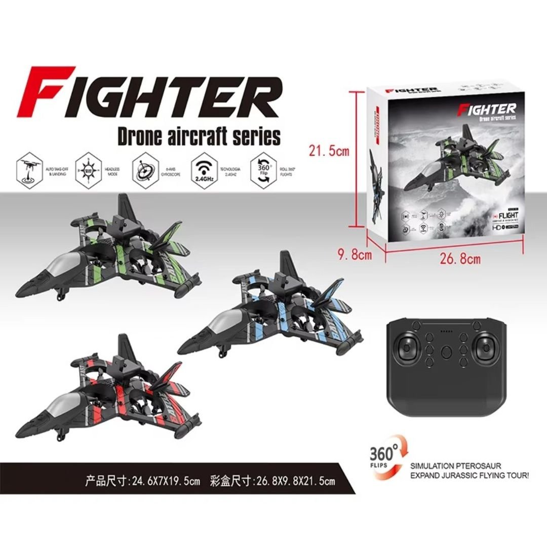 RC Fighter Jet for Kids – Remote Control Aircraft with 360° Flips & Lights - Toynest Store