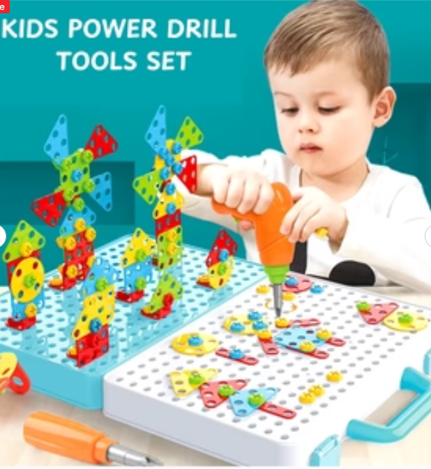 Creative Puzzle Box for Kids – STEM Educational DIY Drill & Screw Building Toy My Store
