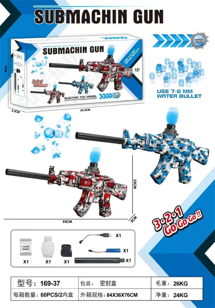 Electric Gel Ball Blaster Gun Toy for Kids – Rechargeable Outdoor Play Fun